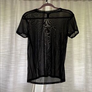 Black mesh top size small